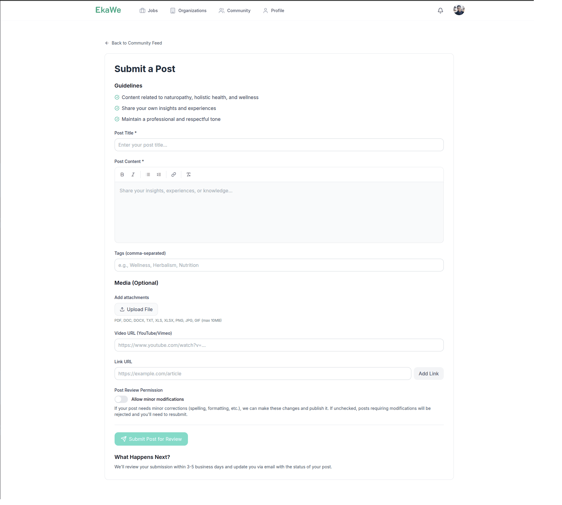 Submit Community Post